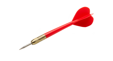 Isolated Red Dart Arrow Success Game Isolated Transparent Background