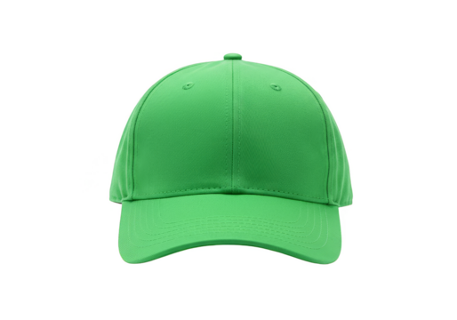Isolated Green Baseball Cap A Fashionable Headwear Accessory - Powered by Adobe
