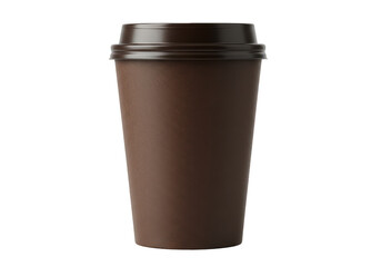 Isolated Brown Coffee Cup Drink for Beverage and Hot Takeout