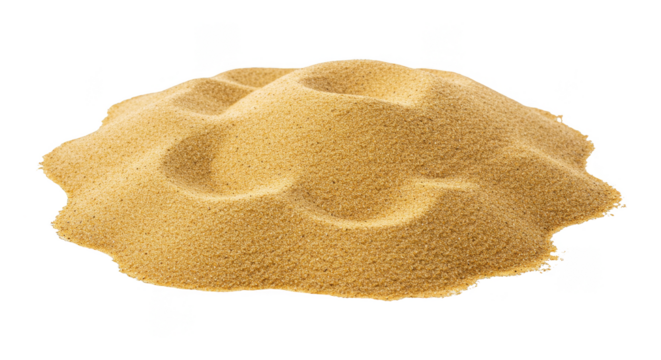 Isolated Sand Pile Detailed Texture Beach Grain Natural Background