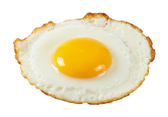 Isolated Fried Egg Delicious Breakfast Food White Background