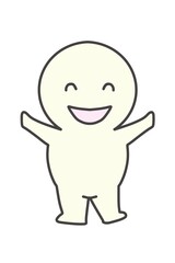 Simple full-length portrait of a dancing figure