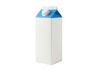 Isolated Milk Carton Package Dairy Drink Container Beverage PNG