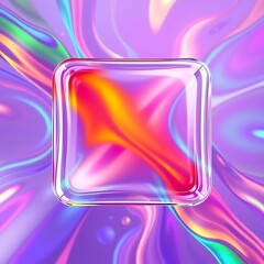 colorful abstract background with reeded glass effect, 3d render	