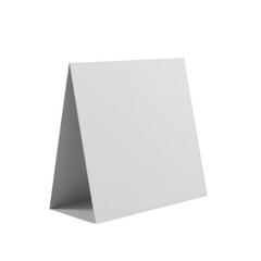 Blank table tent mockup isolated on transparent background. for promotions, advertising, and announcements.