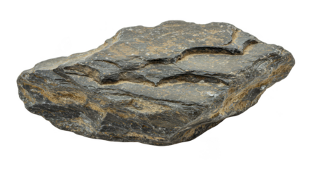 Isolated Rock Stone Mineral Specimen Transparent Background Geology