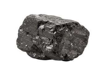 Isolated Lump of Anthracite Coal Mineral Carbon Fossil Fuel Energy