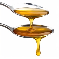 Honey pouring from a spoon