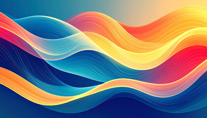 Fototapeta premium abstract colorful wave background