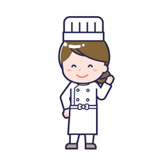 シェフ／ななめ／女性 04