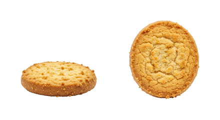 Isolated Round Cookies Sweet Biscuit Delicious Baked Food Snack