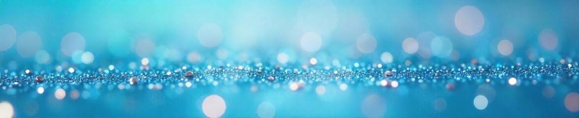 Shimmering Glitter Scattered on a Calming Cobalt Blue Surface Relaxing Ethereal Background for Spa, Wellness, and Beauty