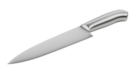 Isolated Silver Shiny Steel Kitchen Knife Blade Sharp Transparent PNG