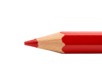 Isolated Red Pencil Object Tool for Drawing Art Illustration