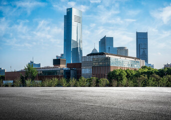 Urban Landscape with Modern Architecture and Clear Sky Scenery