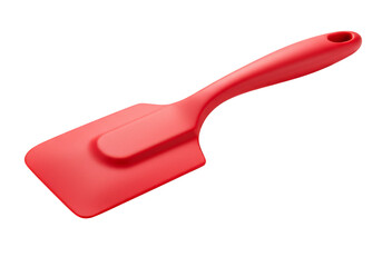 Isolated Red Spatula Kitchen Utensil Silicone Tool for Cooking PNG