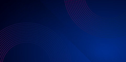 Abstract structure circuit computer technology business background with blue purple color.Blue gradient modern dynamic luxury abstract banner template with glowing geometric stripe lines.	