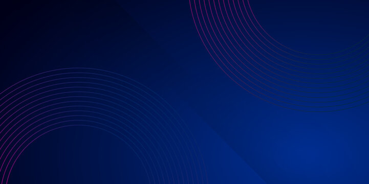 Abstract structure circuit computer technology business background with blue purple color.Blue gradient modern dynamic luxury abstract banner template with glowing geometric stripe lines.	 - Powered by Adobe