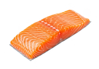 Isolated Salmon Slice Raw Food Protein Source for Healthy Diet
