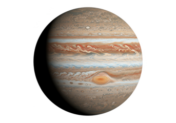 Planet Jupiter Gas Giant Astronomy Space Isolated Illustration