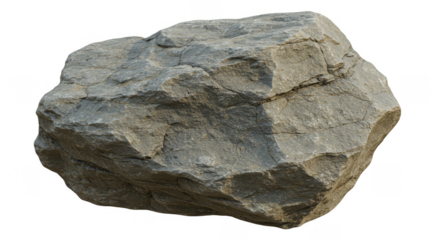 Isolated Stone A Grey Rock Mineral Geology Nature Texture PNG