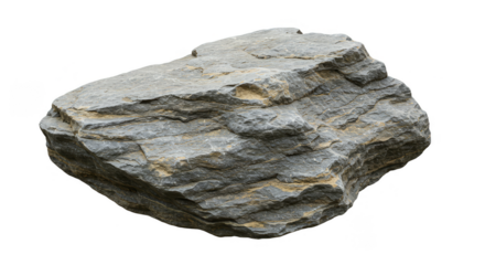 Isolated Stone Rock Texture Gray Mineral Natural Background Geology