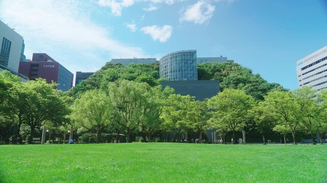 福岡県福岡市中央区西中洲天神中央公園芝生広場