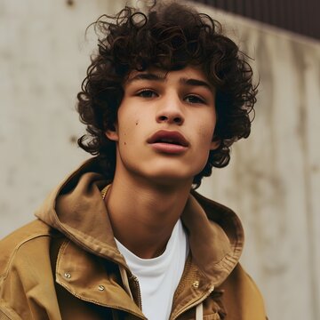 A young male hair style 