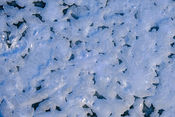 Frost, ice texture. ice pattern texture