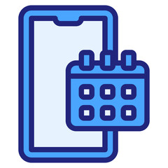 event reminder blue style icon