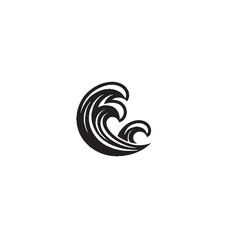 Fototapeta premium Elegant Waves Motif Silhouette – Flow, Rhythm & Ocean-Inspired Design