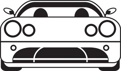 Silhouette Stylish Sports Car Backside © Muntasir