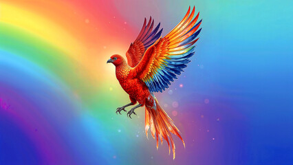 Phoenix soars through a rainbow of hope