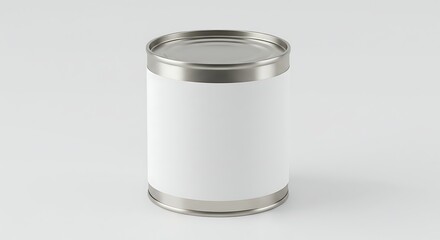 Blank White Tin Can Mockup Perfect for Packaging Design