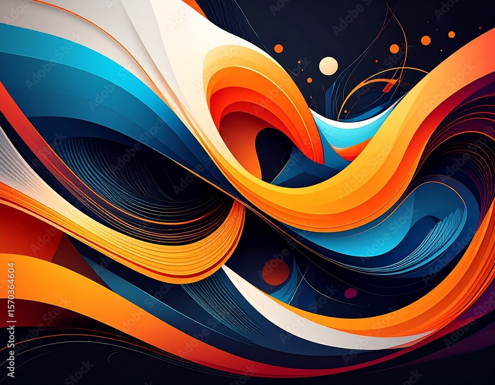 Poster motion graphics stills expressing dynamic energy animated marketing concept creating visual movement