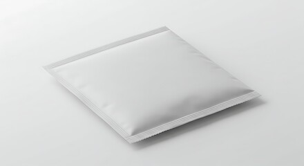 Blank White Sachet Pouch Packaging Mockup Clean & Minimal Design