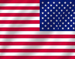 Naklejka premium American flag waving