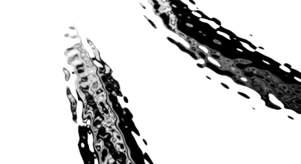 Abstract grayscale pattern isolated PNG with Transparent Background