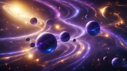 planet in space