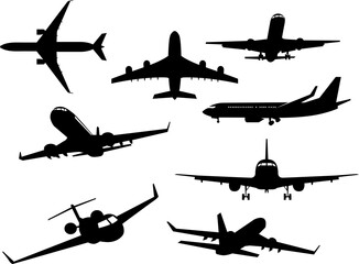 airplane silhouettes