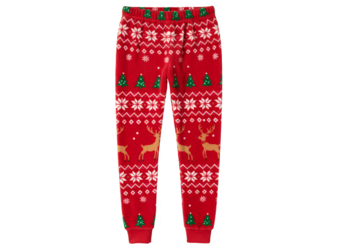 Red Christmas Pants Pattern Apparel Garment Celebration Illustration
