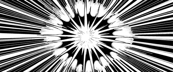 Vector new black and white comic speed line effect © Grave passenger