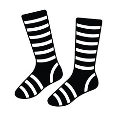 socks minimal vector of striped rugby 