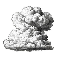White Cloud Storm Illustration Weather Sky Cumulus Nature Clouds