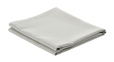 White Clean Soft Cotton Towel Isolated on Transparent Background 3D