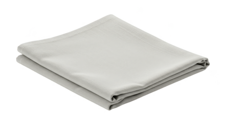 White Clean Soft Cotton Towel Isolated on Transparent Background 3D