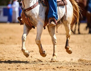 Equestrian show, horse in motion