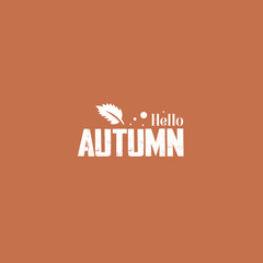 Hand-drawn autumn leaves collection and Autumn vector T-shirt design