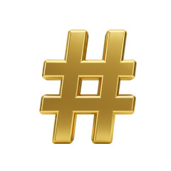 Obraz premium Isolated Golden Shiny Number Symbol With Transparent Background