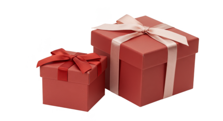 Wrapped Gifts PNG Image Red Gift Box Celebration Present Package